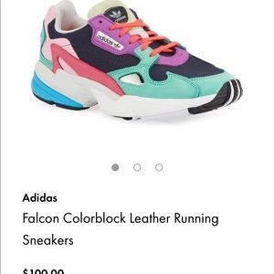Adidas Falcon Colorblock Leather Sneakers